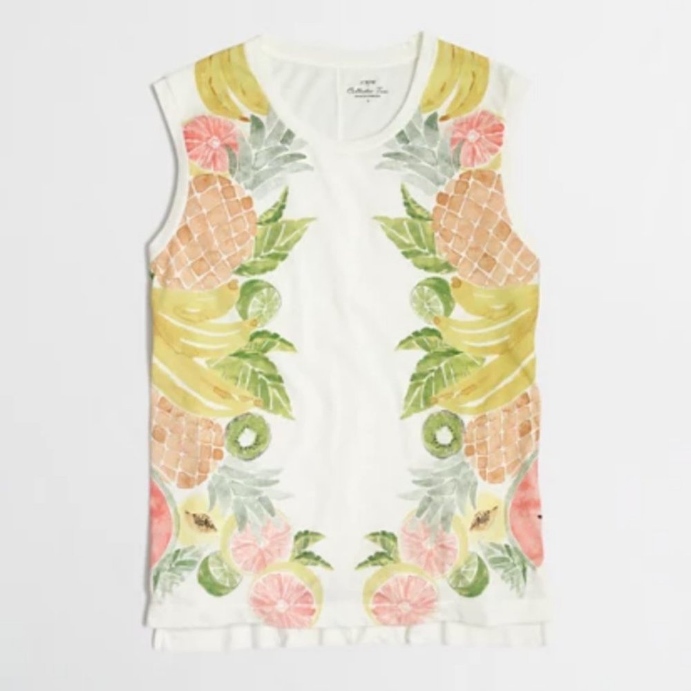 JCrew Tropical Fruit Shirt